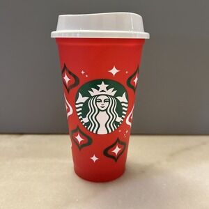 Starbucks Holiday 2023 Red Cup Day 16oz Reusable Hot Cup Coffee Recycled Plastic
